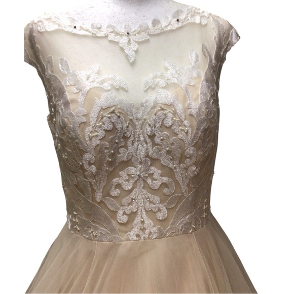 Rebecca Ingram Carrie Romantic Ballgown Wedding Dress NWOT 12 - Picture 4 of 7